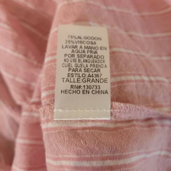 Bluheaven Women's Elastic Off-shoulder Striped Dress Barbie Pink Large - Picture 14 of 16